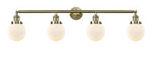 Innovations Lighting 215-AB-G201-6-LED - Beacon - 4 Light - 42 inch - Antique Brass - Adjustable Bath Vanity Light