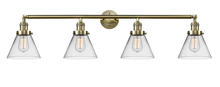 Innovations Lighting 215-AB-G42-LED - Cone - 4 Light - 44 inch - Antique Brass - Adjustable Bath Vanity Light