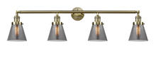 Innovations Lighting 215-AB-G63-LED - Cone - 4 Light - 42 inch - Antique Brass - Adjustable Bath Vanity Light