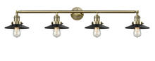 Innovations Lighting 215-AB-M6-LED - Railroad - 4 Light - 44 inch - Antique Brass - Adjustable Bath Vanity Light