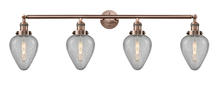 Innovations Lighting 215-AC-G165-LED - Geneseo - 4 Light - 43 inch - Antique Copper - Adjustable Bath Vanity Light