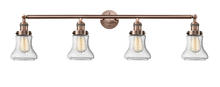 Innovations Lighting 215-AC-G194 - Bellmont - 4 Light - 42 inch - Antique Copper - Adjustable Bath Vanity Light
