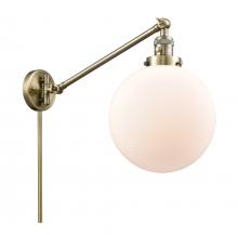 Innovations Lighting 237-AB-G201-10-LED - Beacon - 1 Light - 10 inch - Antique Brass -Adjustable Swing Arm