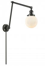 Innovations Lighting 238-OB-G201-6-LED - Beacon - 1 Light - 6 inch - Oil Rubbed Bronze -Adjustable Swing Arm