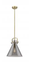 Innovations Lighting 410-1SM-BB-G411-12SM - Newton Cone - 1 Light - 12 inch - Brushed Brass - Mini Pendant