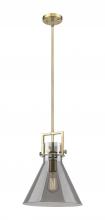 Innovations Lighting 411-1SM-BB-G411-12SM - Newton Cone - 1 Light - 12 inch - Brushed Brass - Stem Hung - Mini Pendant
