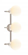 Innovations Lighting 437-3W-SN-G4371-LED - Olivia - 3 Light - 27 inch - Satin Nickel - Bath Vanity Light