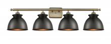 Innovations Lighting 516-4W-AB-M14-BK-LED - Adirondack - 4 Light - 38 inch - Antique Brass - Bath Vanity Light