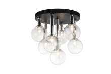 Matteo Lighting X75307BKCL - Stellar Black Ceiling Mount