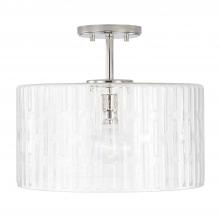 Capital Lighting 241311PN - 1 Light Semi-Flush
