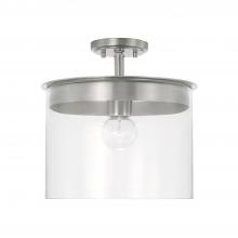 Capital Lighting 246812BN - 1 Light Semi-Flush