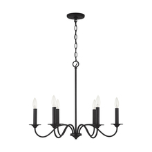 Capital Lighting 437261BI - 6 Light Chandelier