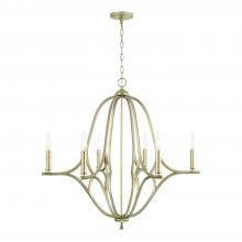 Capital Lighting 450061BS - 6-Light Chandelier