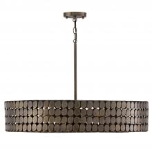 Capital Lighting 454141DR - 4-Light Medallion Chandelier in Dark Brass