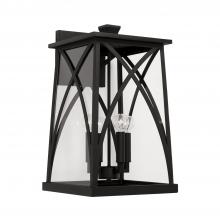 Capital Lighting 946541BK - 4 Light Outdoor Wall Lantern