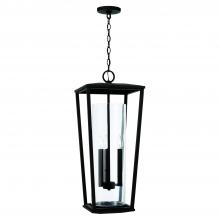 Capital Lighting 948132BK - 3-Light Outdoor Hanging-Lantern