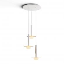 Koncept Inc CMP-C3-S-12-MWT+MBRS9+GLB - Combi Pendant 12" Circular 3 Combo Matte White with Matte White Canopy