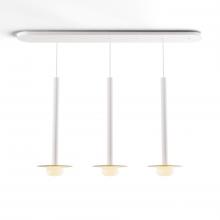 Koncept Inc CMP-L3-S-24-MWT+MBRS9+GLB - Combi Pendant 24" Linear 3 Combo Matte White with Matte White Canopy