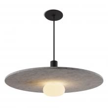 Koncept Inc CMP-S1-S-06-MTB+ALTM20+GLB - Combi Pendant 6" Single Unit Matte Black with Matte Black Canopy