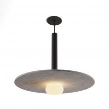 Koncept Inc CMP-S1-S-16-MTB+ALTM20+GLB - Combi Pendant 16" Single Unit Matte Black with Matte Black Canopy