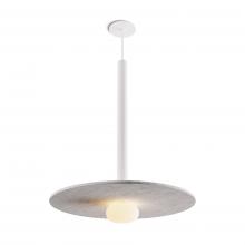 Koncept Inc CMP-S1-S-24-MWT+ALTM20+GLB - Combi Pendant 24" Single Unit Matte White with Matte White Canopy