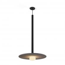 Koncept Inc CMP-S1-S-36-MTB+ALTM20+GLB - Combi Pendant 36" Single Unit Matte Black with Matte Black Canopy