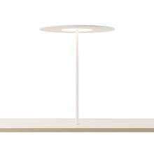 Koncept Inc YUC-SW-MWT-THR+ALTM - Yurei Co-Working Lamp (Matte White) with Acoustic Shade, Light Marble