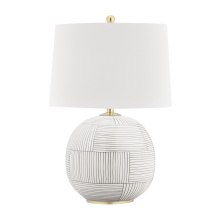 Hudson Valley L1380-AGB/ST - Laurel Table Lamp
