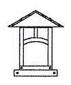9" evergreen column mount with t-bar overlay