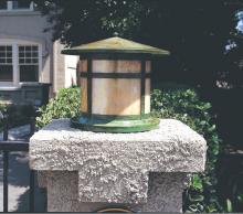 Arroyo Craftsman BC-14GW-BK - 14" berkeley column mount