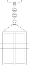 Arroyo Craftsman BEH-7WO-S - 7" bexley pendant