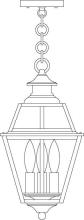 Arroyo Craftsman INH-8GRCS-P - 8" inverness pendant with glass roof