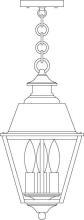Arroyo Craftsman INH-8MRCS-P - 8" inverness pendant with metal roof