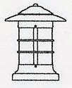 Arroyo Craftsman NC-9GW-BK - 9" newport column mount