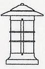 Arroyo Craftsman NC-9LGW-BK - 9" newport long body column mount
