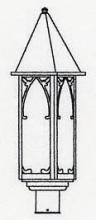 Arroyo Craftsman SGP-10GW-BK - 10" saint george post mount