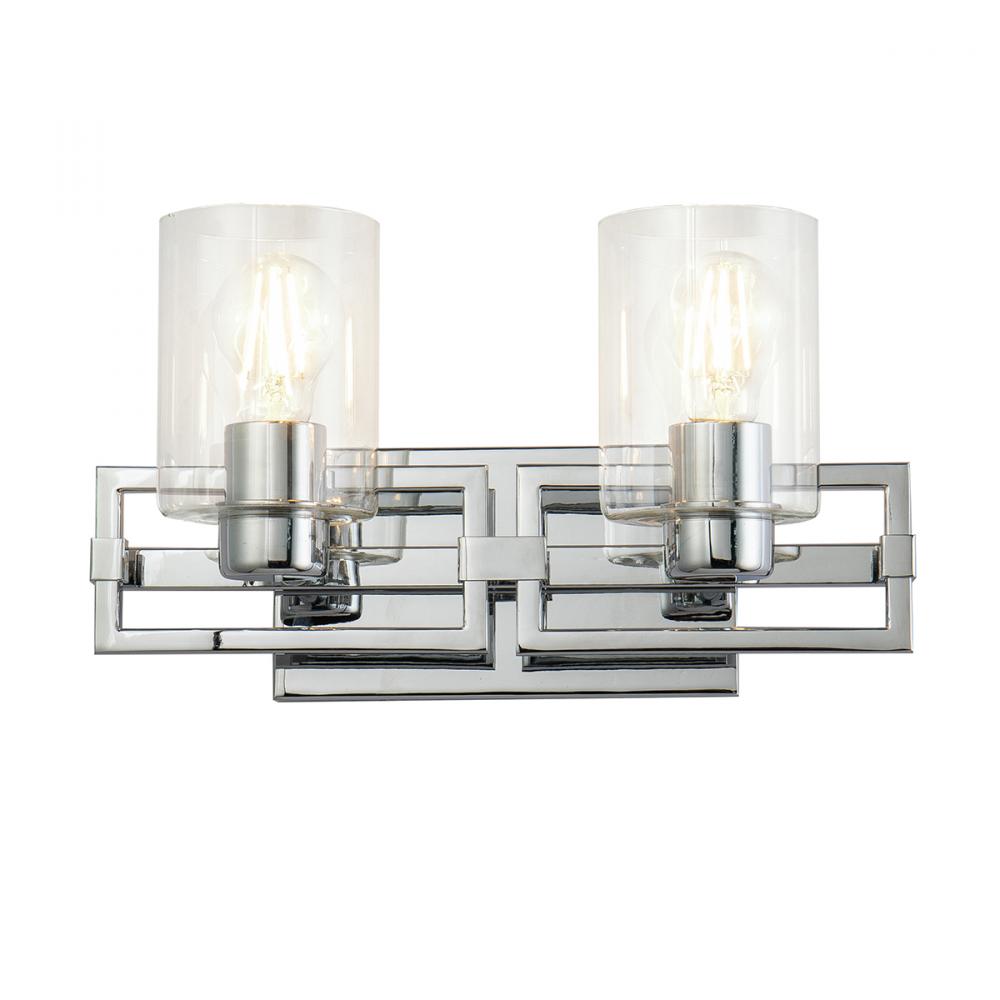 Estes 2 Light Bath Vanity In Polished Chrome