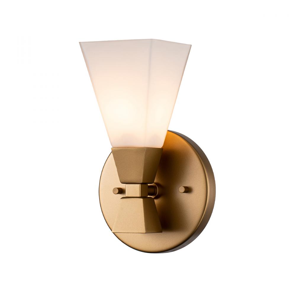 Bowtie 1 Light Bath Bar Lacquered Gold