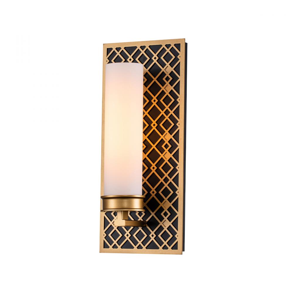Ziggy 1 Lt Bath Bar in Lacquered Gold