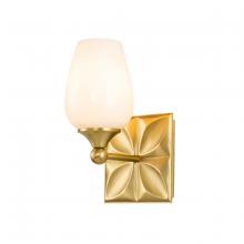 Lucas McKearn BB1300AGB-1 - Epsilon Modern 1 Light Wall Sconce in Aged Gold Brass