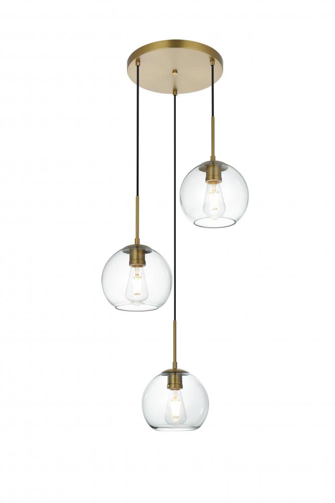 BAXTER Hang D18.1"H8"L3 Satin Gold CL