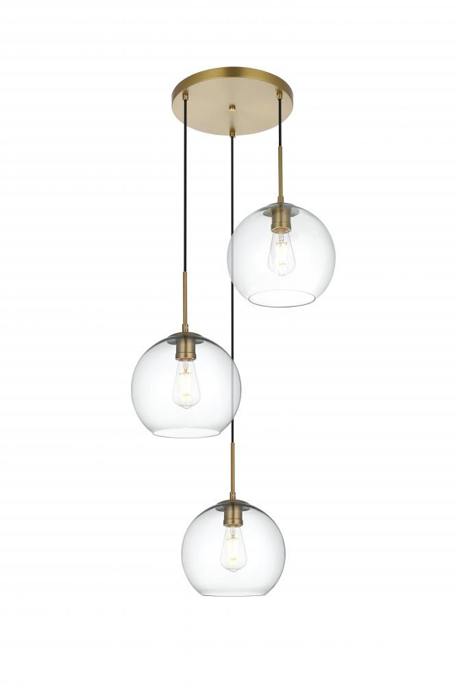 BAXTER Hang D20.1"H9.9"L3 Satin Gold CL