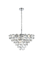 Elegant Lighting 1050D24C - Pendant D24"H14"L11 Chrome