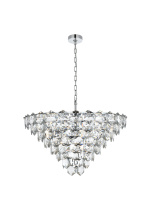 Elegant Lighting 1050D32C - Pendant D32"H18"L15 Chrome