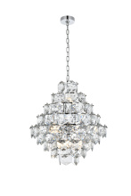 Elegant Lighting 1050G24C - Pendant D24"H25"L15 Chrome