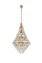 Elegant Lighting 1050G36SG - Adaline 36 inch Chandelier in Satin Gold