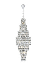 Elegant Lighting 1050SR24C - Adaline 24 inch Chandelier in Chrome
