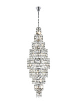 Elegant Lighting 1050SR30C - Pendant D30"H91"L41 Chrome