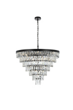 Elegant Lighting 1060D32BK - Pendant D32"H24"L25 Black