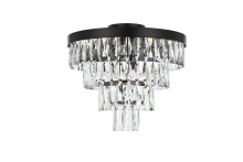 Elegant Lighting 1060F18BK - Josephine 18 inch Flush Mount in Black